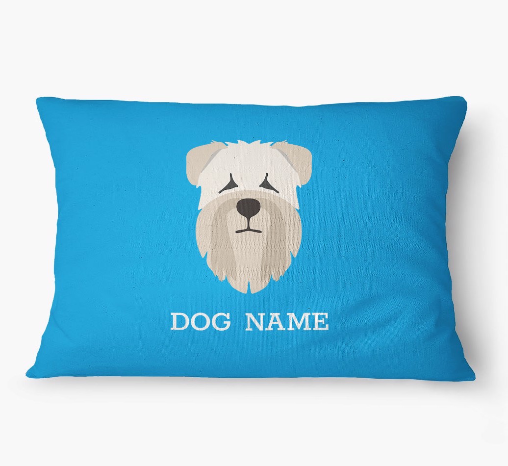 'Yappicon and Name' - Personalized {breedFullName} Dog Bed