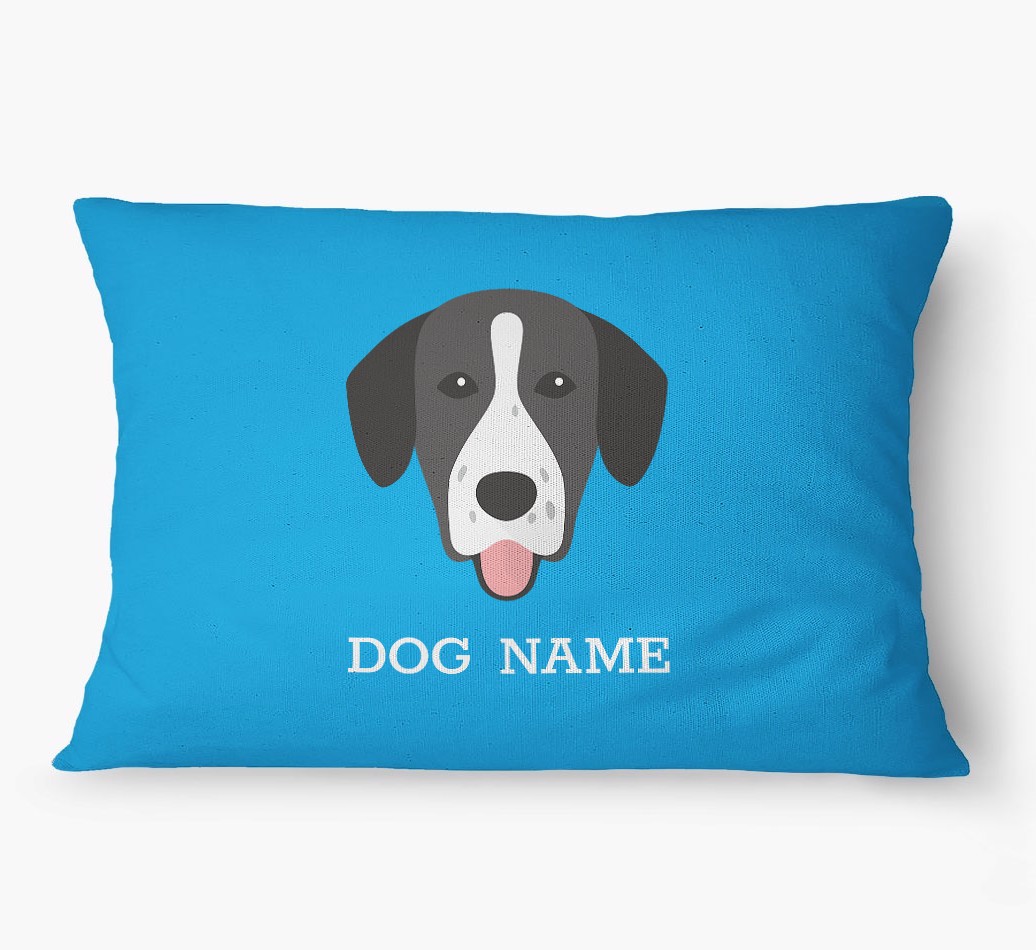 'Yappicon and Name' - Personalized {breedFullName} Dog Bed