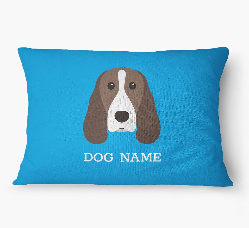 'Yappicon and Name' - Personalized {breedFullName} Dog Bed
