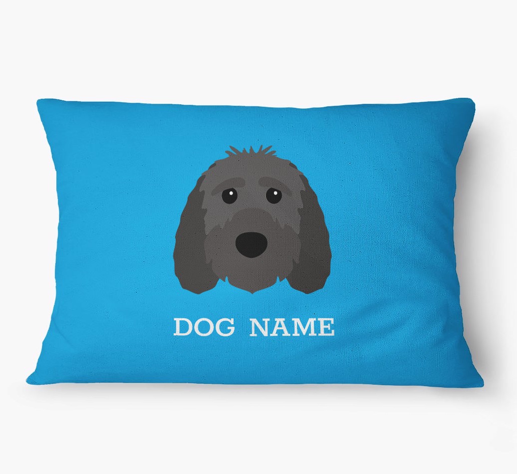 'Yappicon and Name' - Personalized {breedFullName} Dog Bed