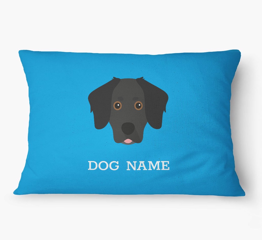 'Yappicon and Name' - Personalized {breedFullName} Dog Bed
