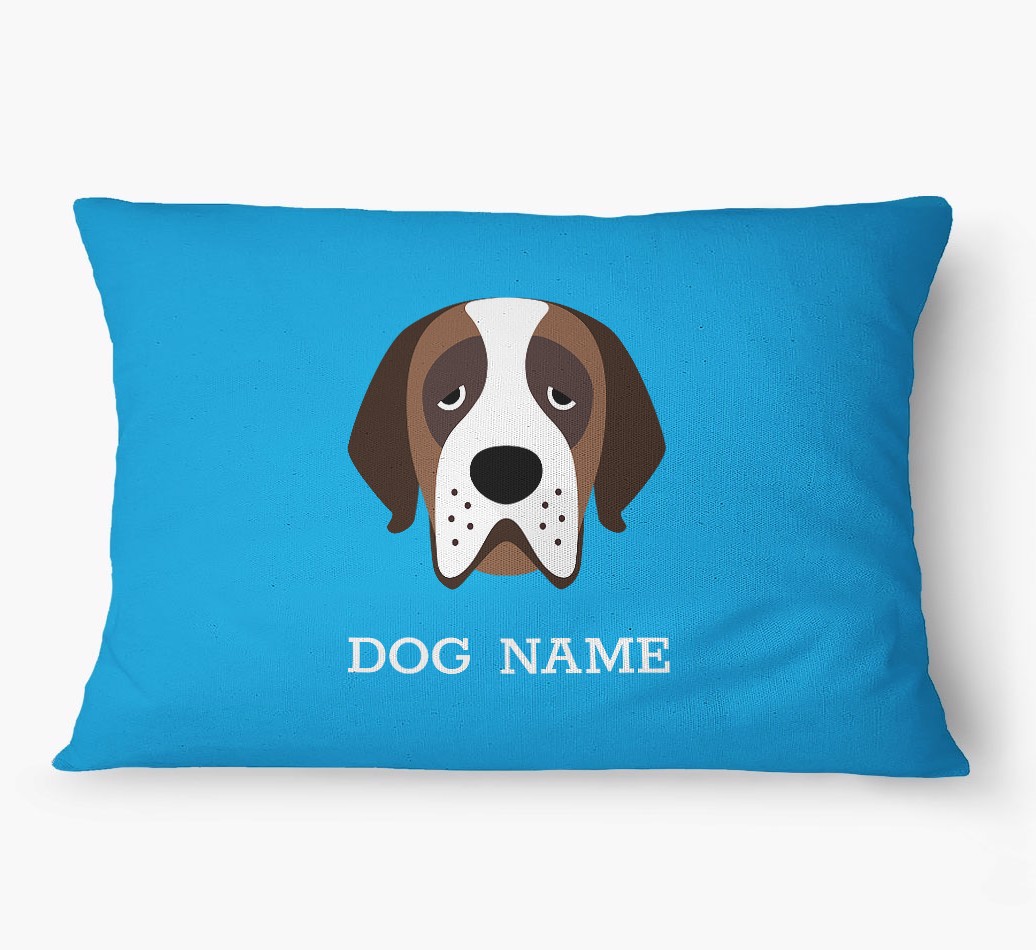 'Yappicon and Name' - Personalised {breedFullName} Dog Bed