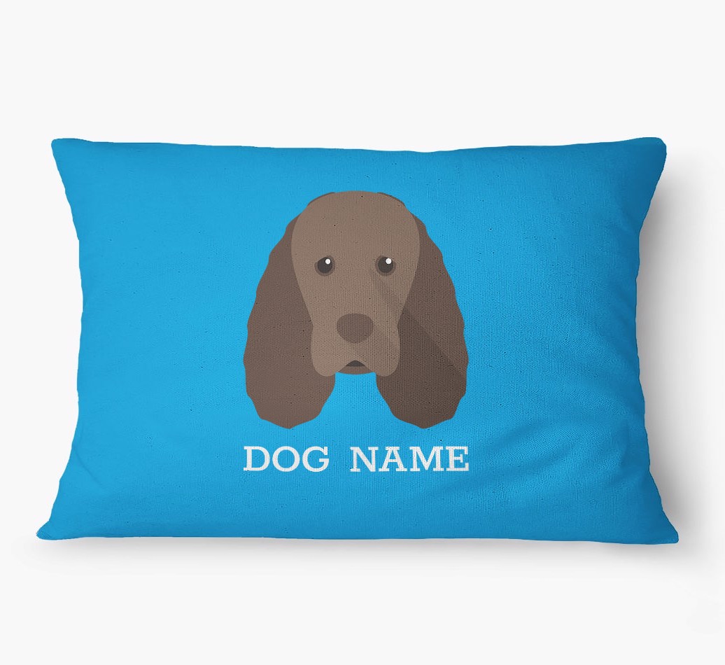 'Yappicon and Name' - Personalized {breedFullName} Dog Bed