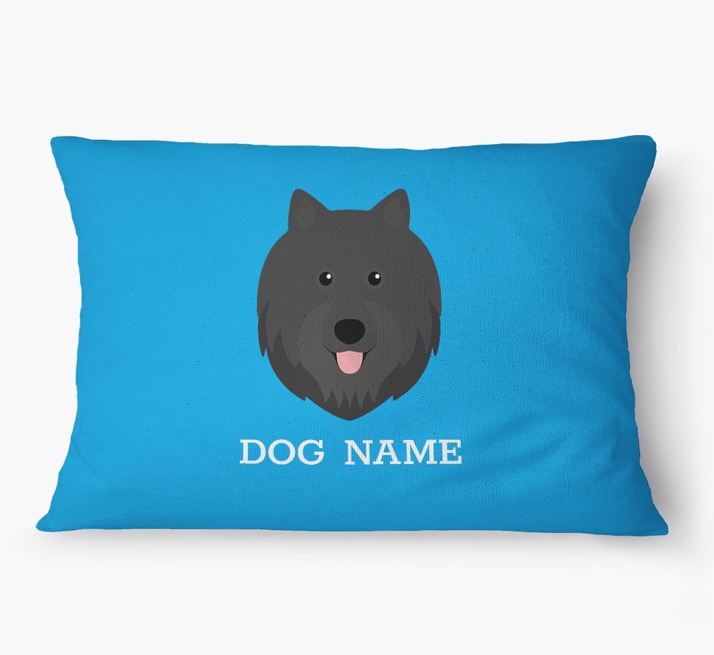 'Yappicon and Name' - Personalized {breedFullName} Dog Bed