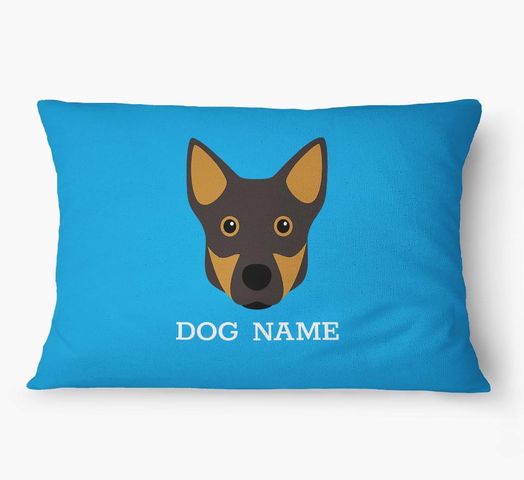 'Yappicon and Name' - Personalised {breedFullName} Dog Bed