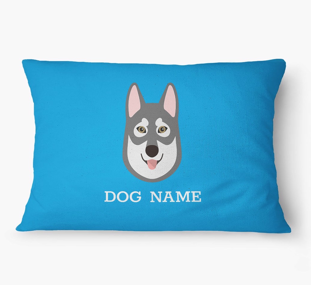 'Yappicon and Name' - Personalized {breedFullName} Dog Bed