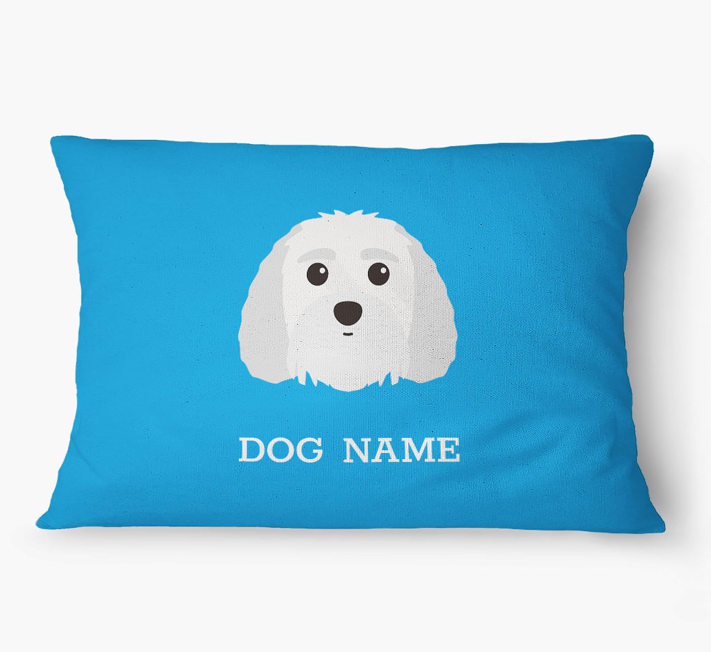 'Yappicon and Name' - Personalized {breedFullName} Dog Bed