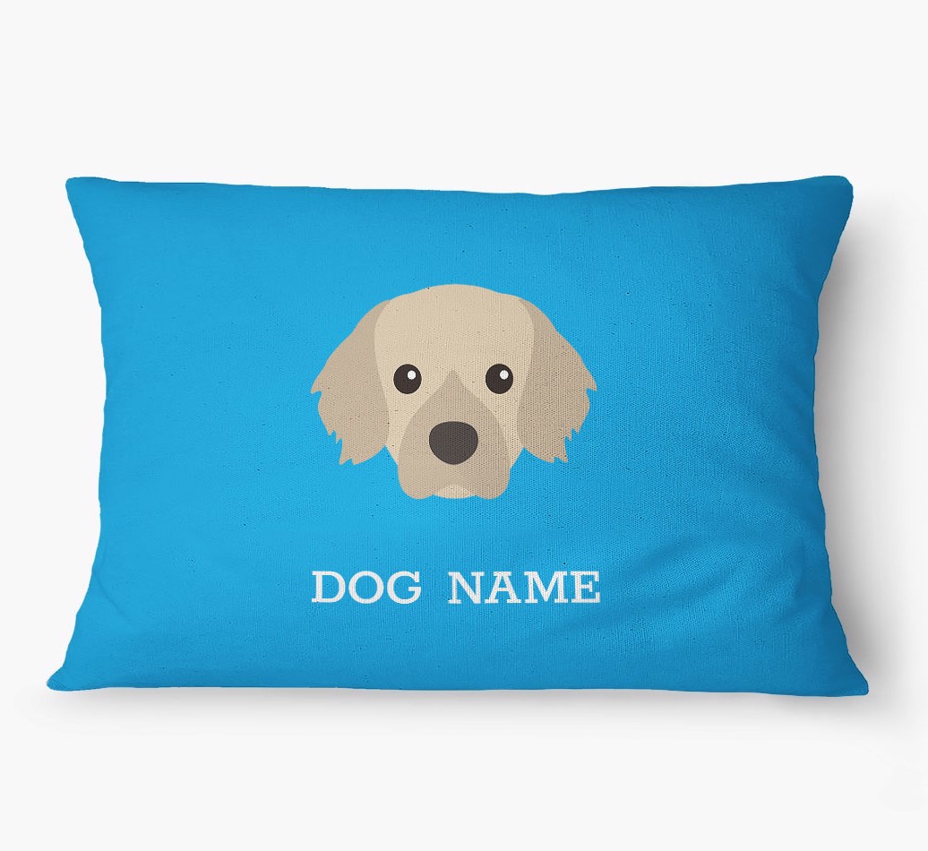 'Yappicon and Name' - Personalized {breedFullName} Dog Bed