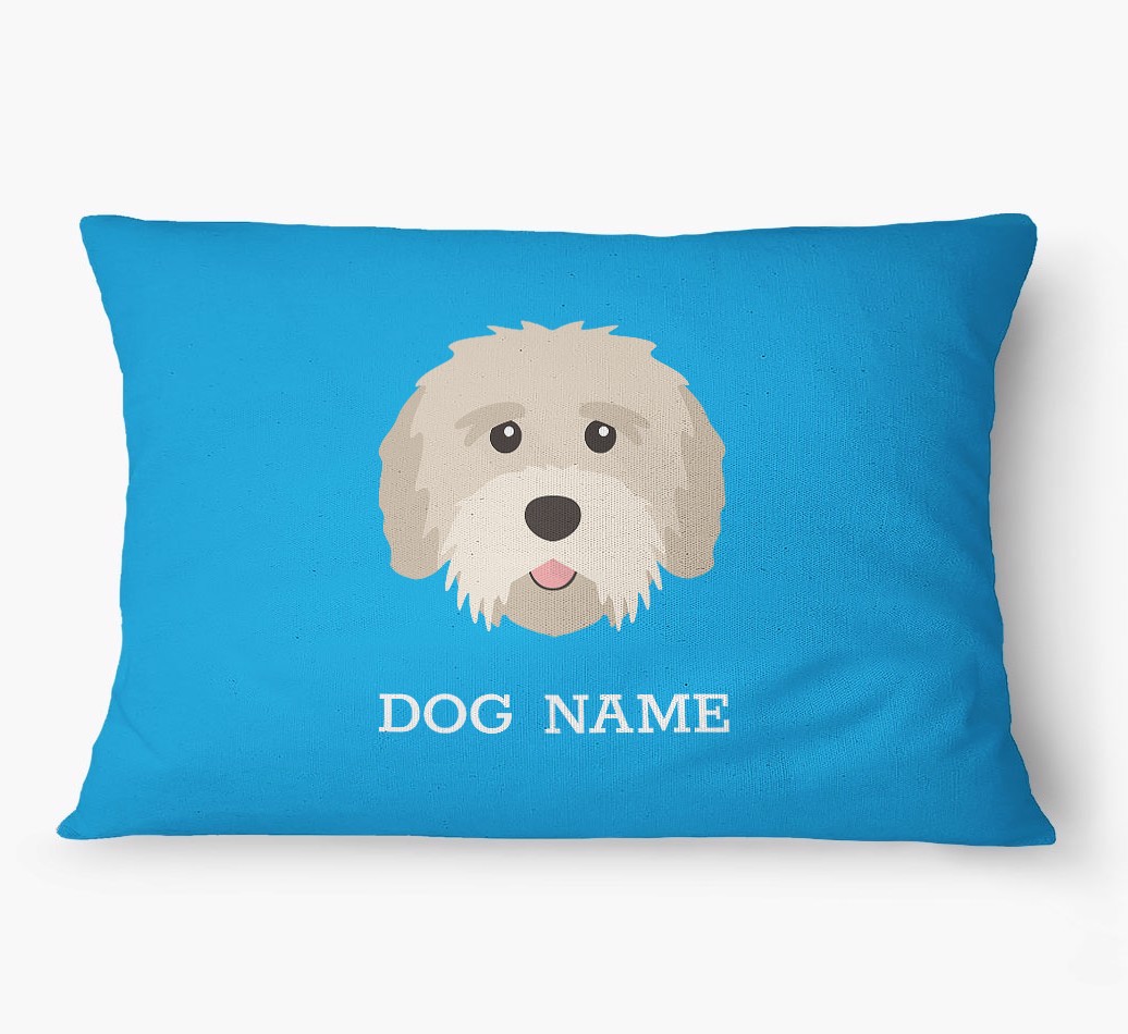 'Yappicon and Name' - Personalized {breedFullName} Dog Bed
