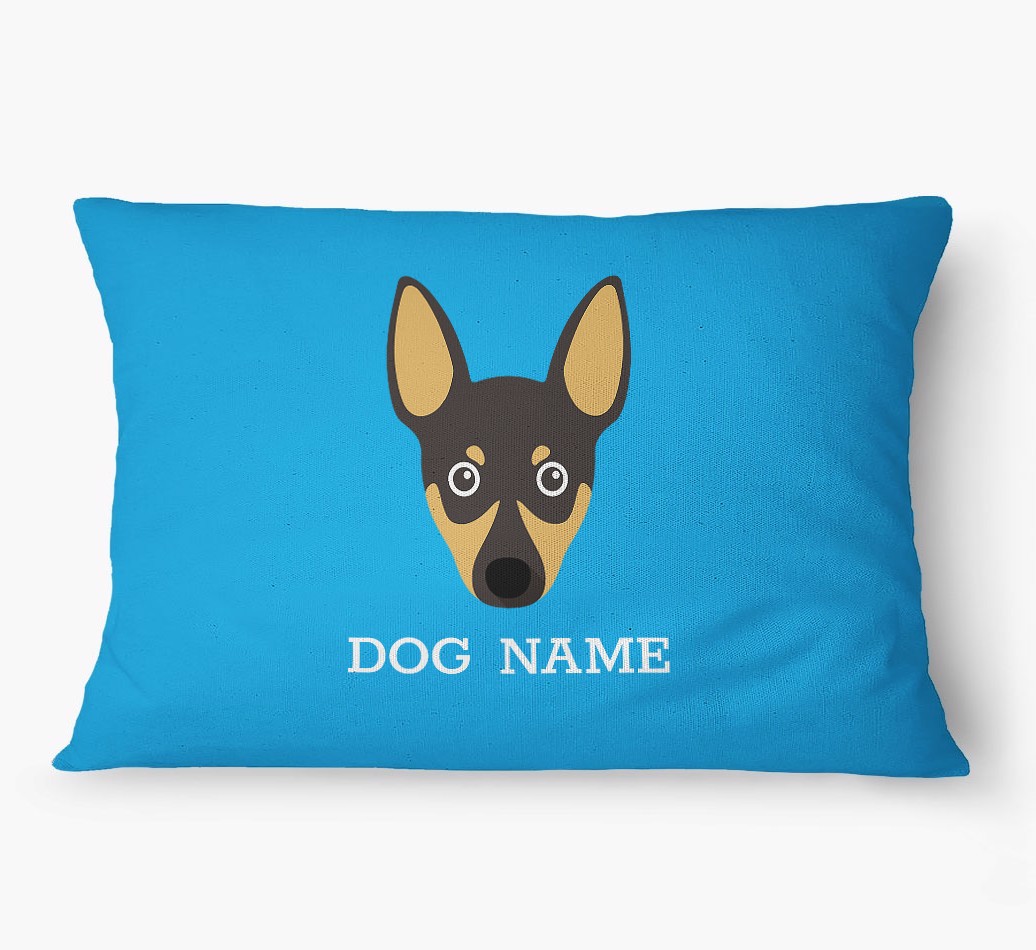 'Yappicon and Name' - Personalized {breedFullName} Dog Bed