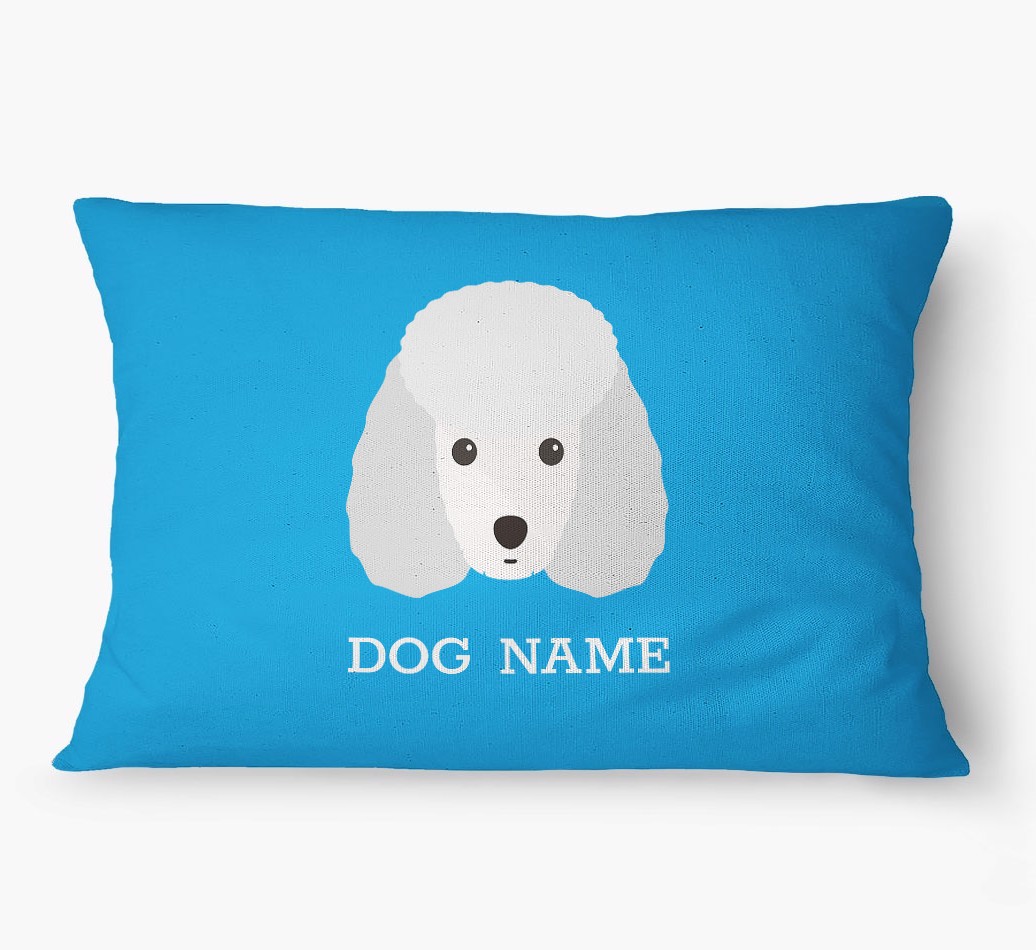 'Yappicon and Name' - Personalized {breedFullName} Dog Bed