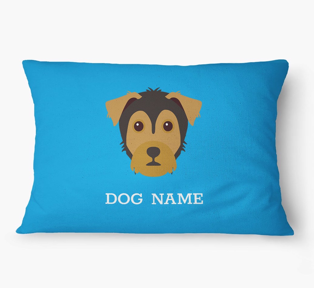 'Yappicon and Name' - Personalized {breedFullName} Dog Bed