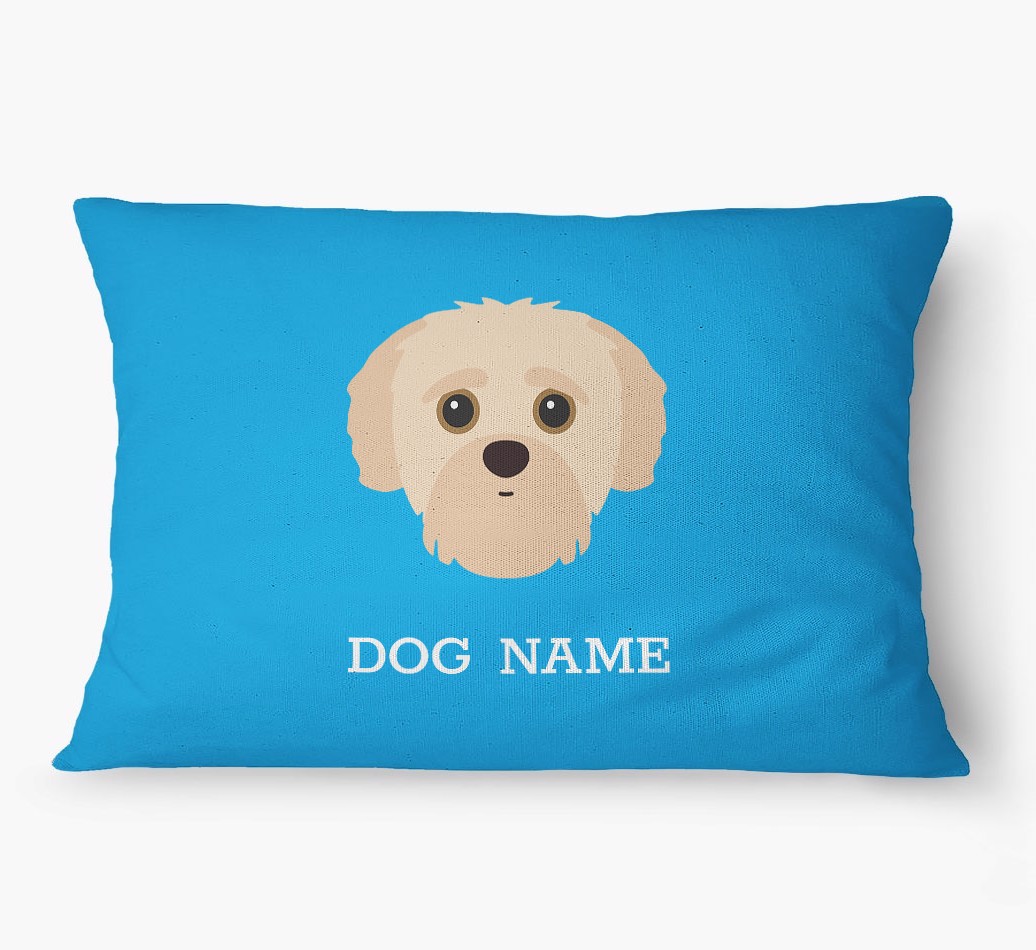 'Yappicon and Name' - Personalized {breedFullName} Dog Bed