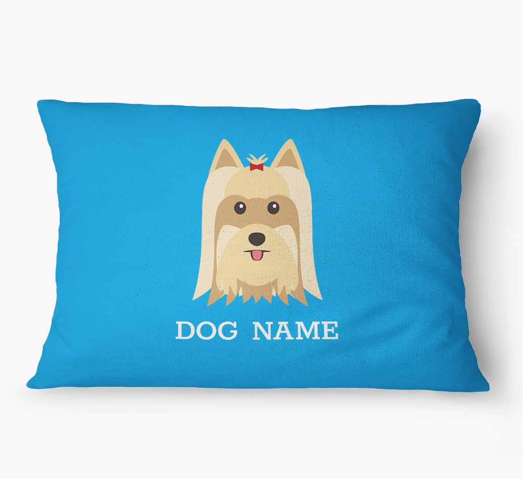 'Yappicon and Name' - Personalized {breedFullName} Dog Bed