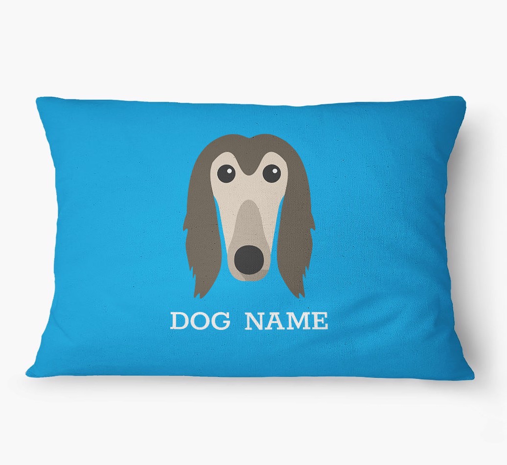 'Yappicon and Name' - Personalized {breedFullName} Dog Bed