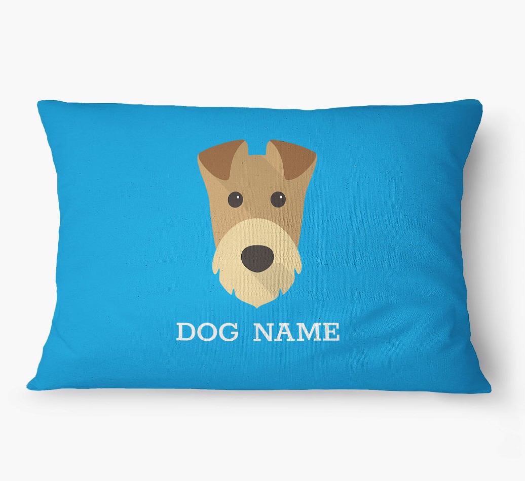 'Yappicon and Name' - Personalized {breedFullName} Dog Bed