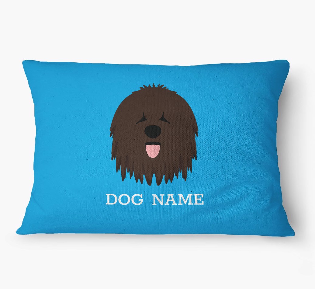 'Yappicon and Name' - Personalized {breedFullName} Dog Bed