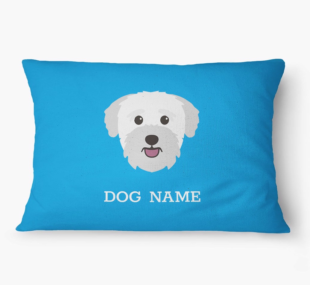 'Yappicon and Name' - Personalized {breedFullName} Dog Bed