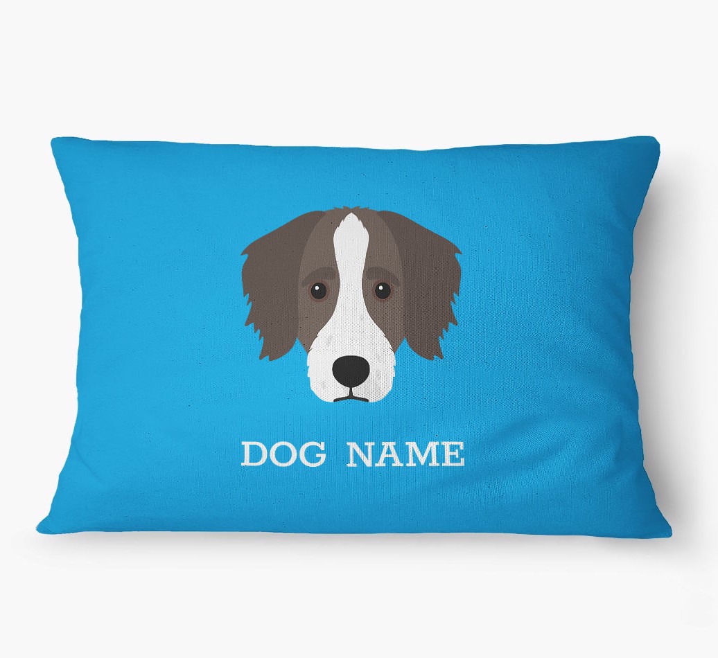 'Yappicon and Name' - Personalized {breedFullName} Dog Bed