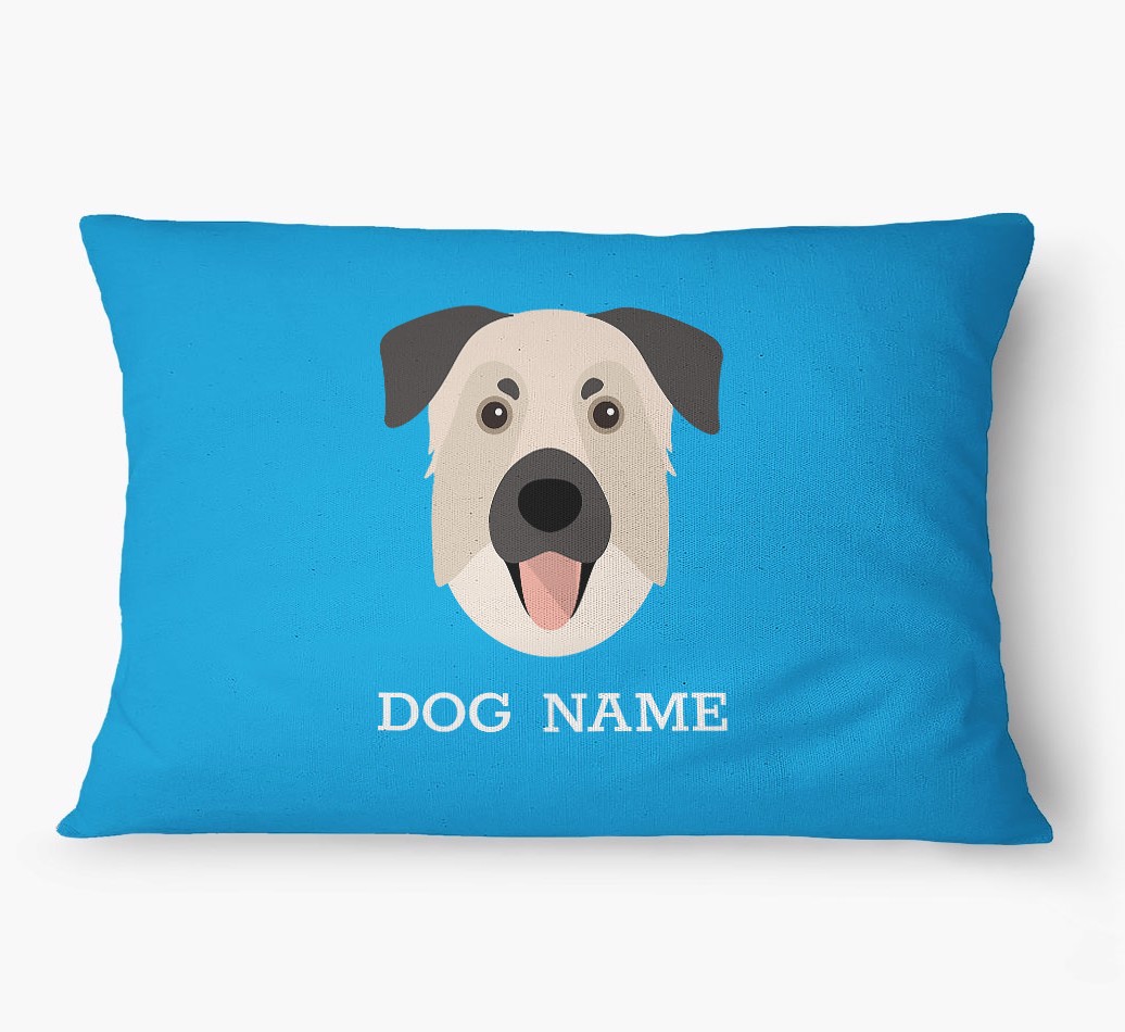 'Yappicon and Name' - Personalized {breedFullName} Dog Bed