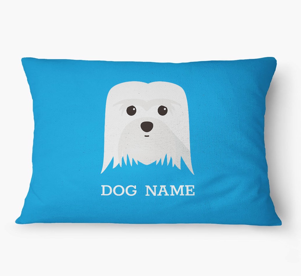 'Yappicon and Name' - Personalized {breedFullName} Dog Bed