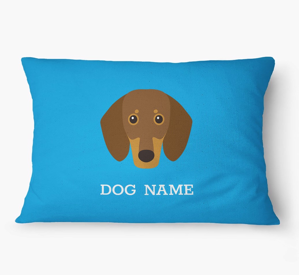 'Yappicon and Name' - Personalized {breedFullName} Dog Bed