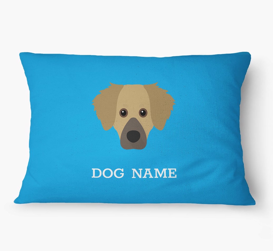 'Yappicon and Name' - Personalized {breedFullName} Dog Bed