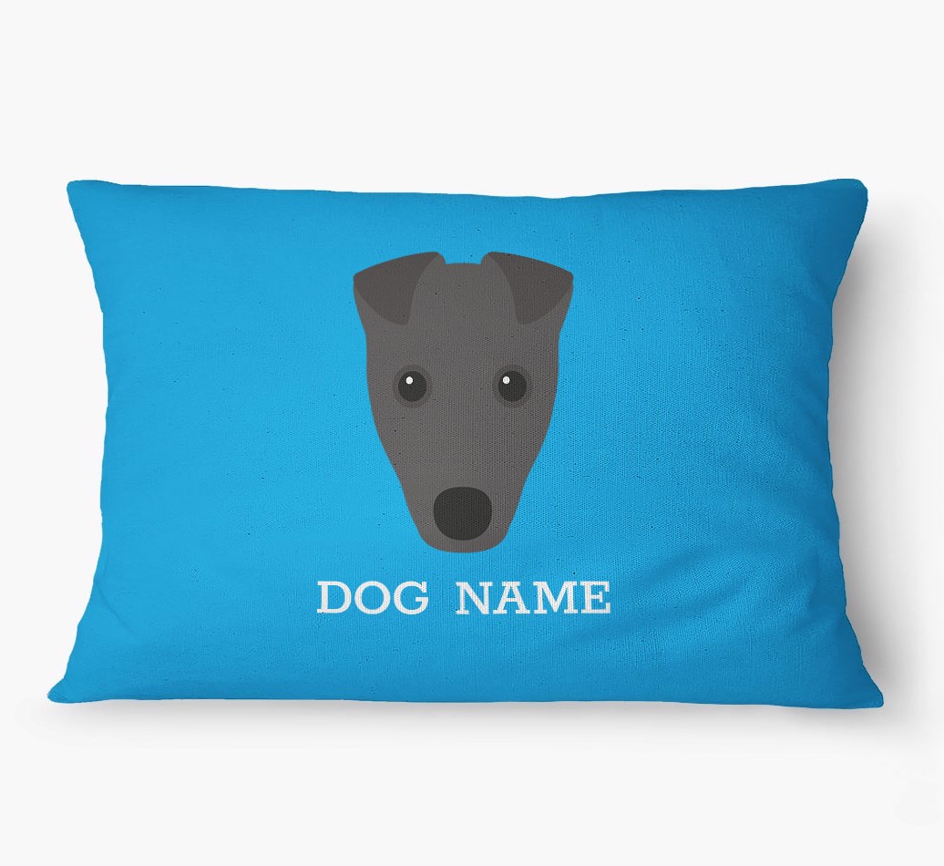 'Yappicon and Name' - Personalized {breedFullName} Dog Bed