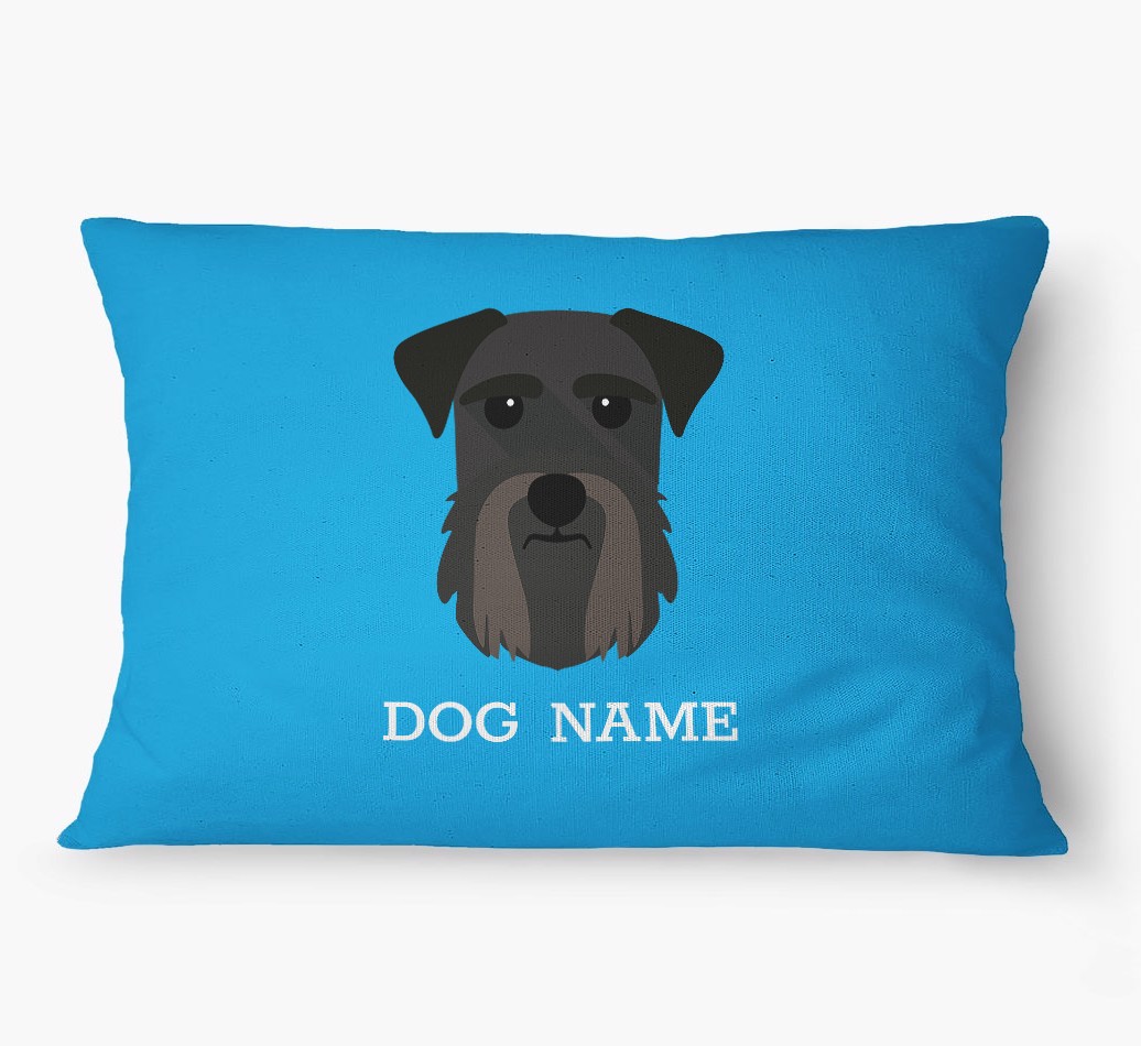 'Yappicon and Name' - Personalized {breedFullName} Dog Bed