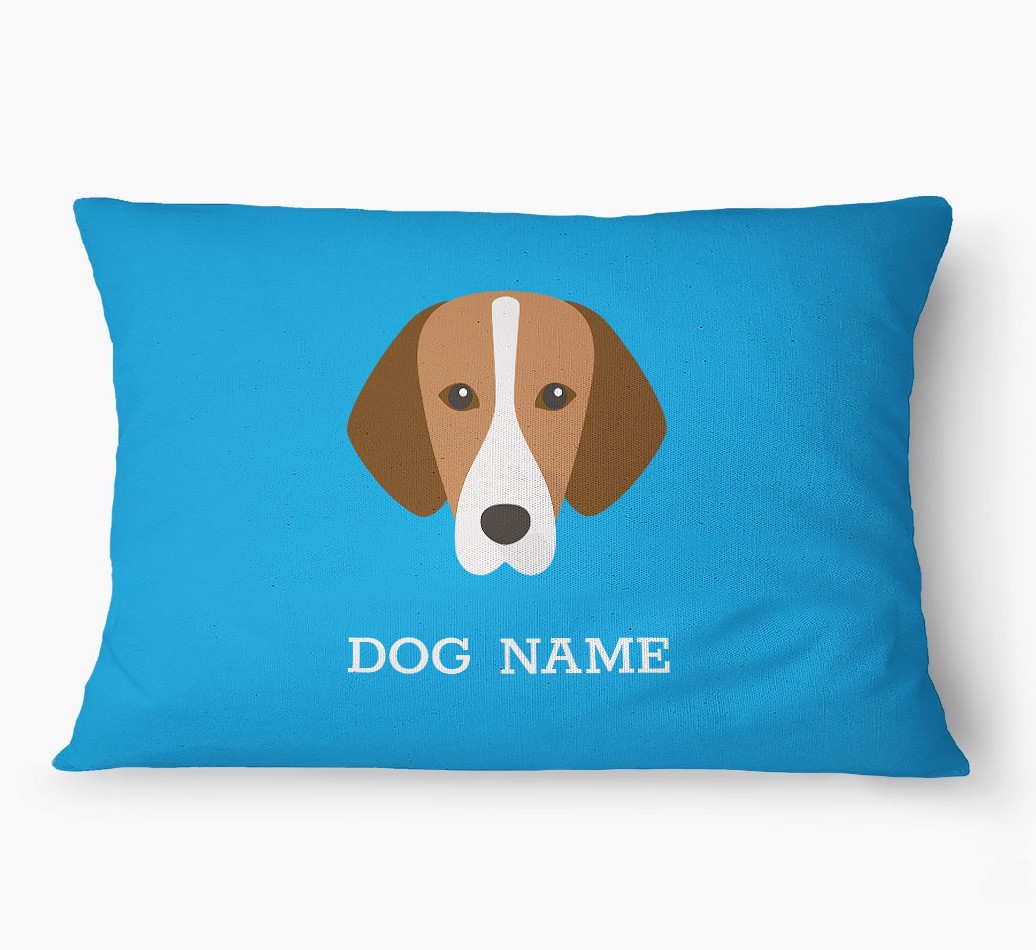 'Yappicon and Name' - Personalized {breedFullName} Dog Bed