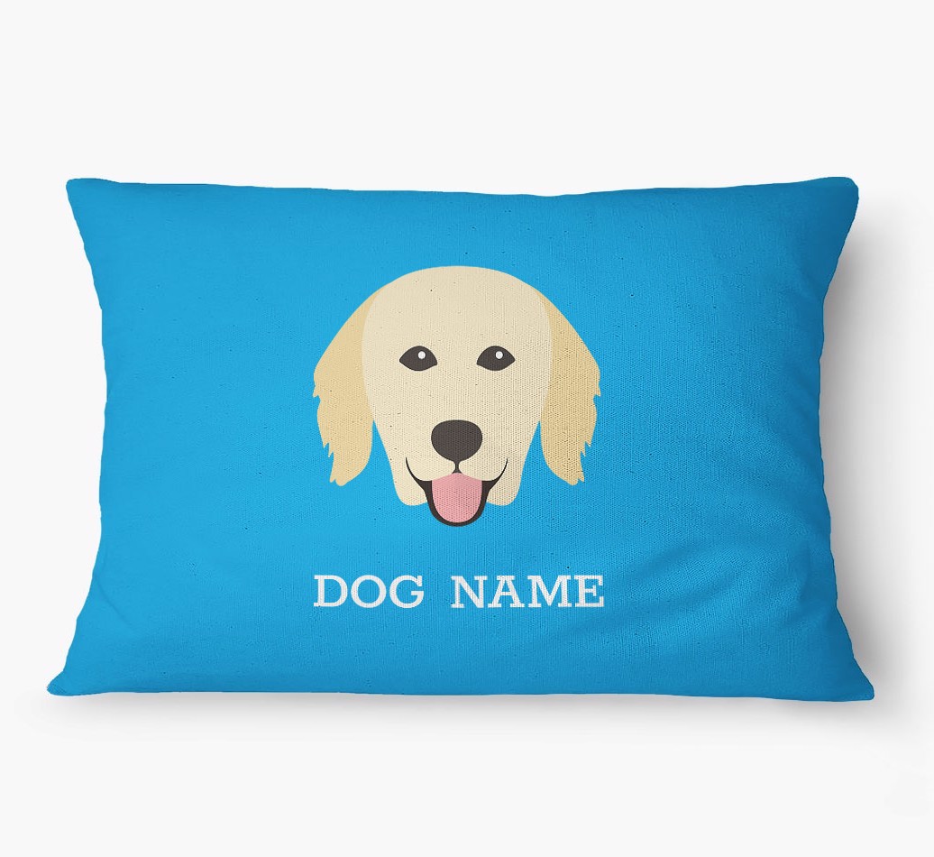 'Yappicon and Name' - Personalized {breedFullName} Dog Bed