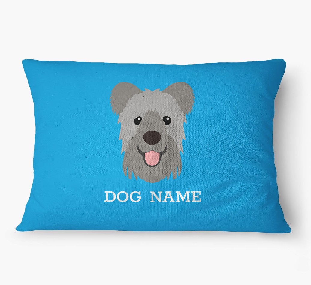 'Yappicon and Name' - Personalized {breedFullName} Dog Bed