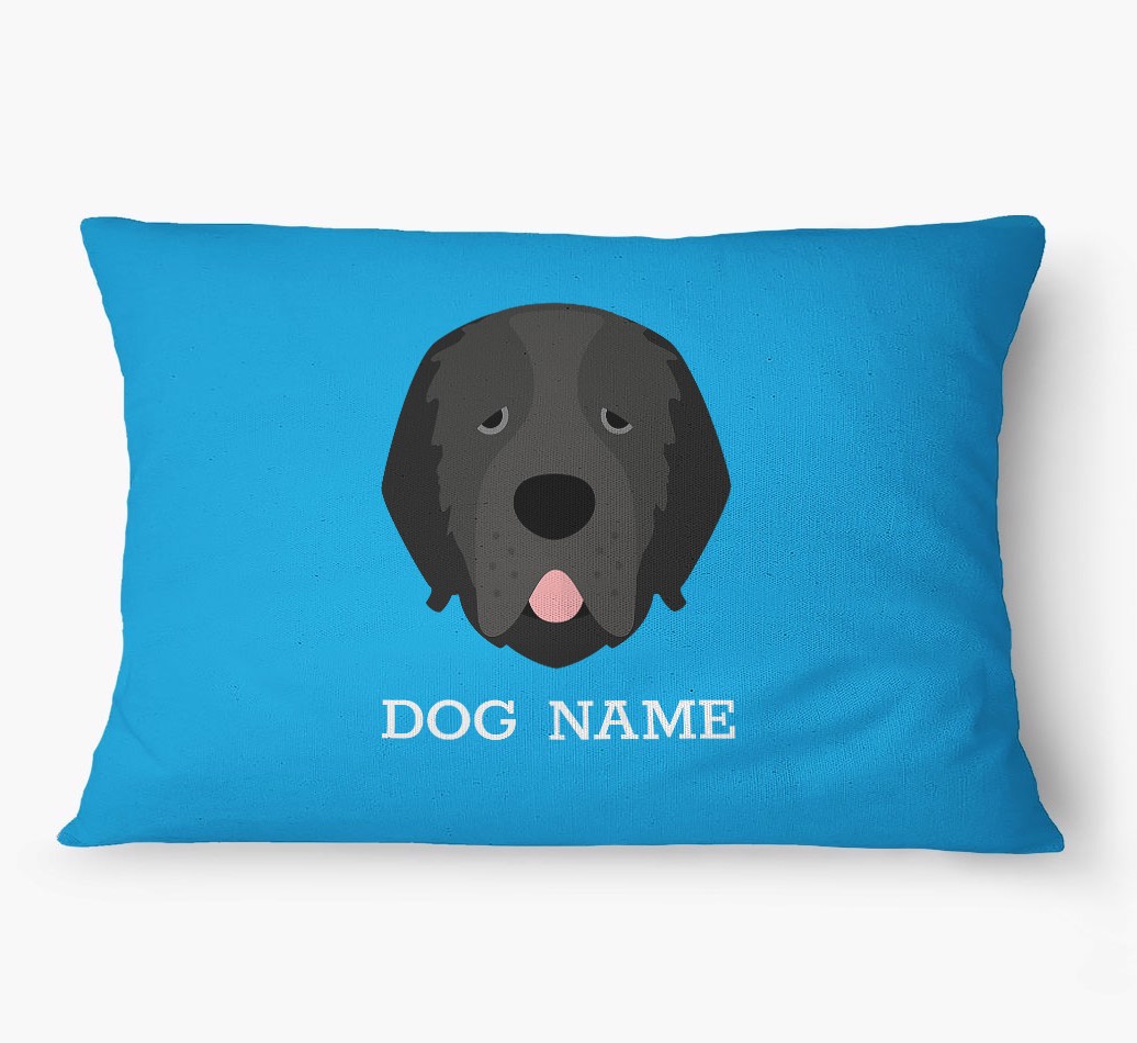 'Yappicon and Name' - Personalized {breedFullName} Dog Bed