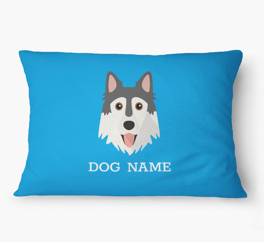 'Yappicon and Name' - Personalized {breedFullName} Dog Bed