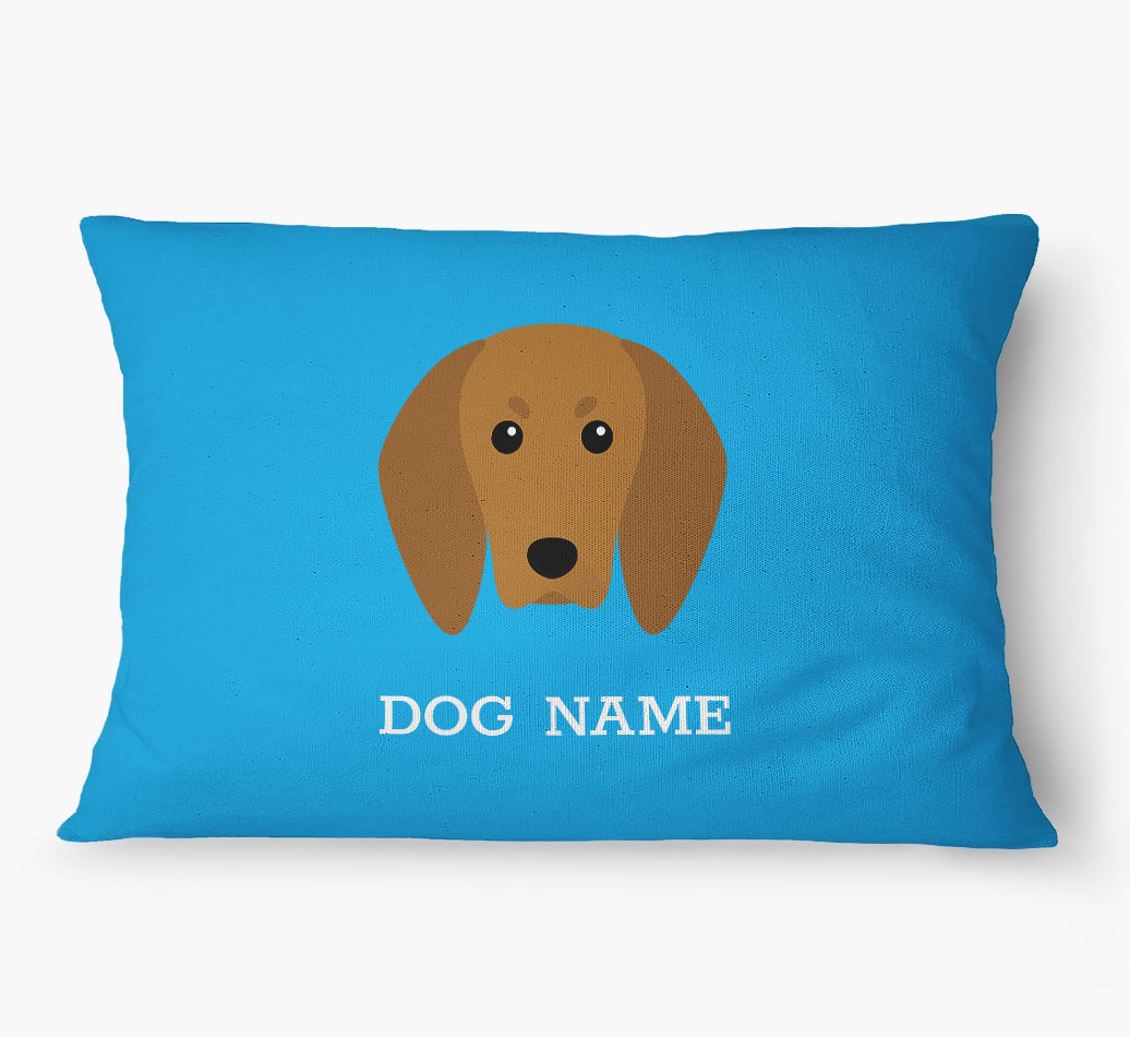 'Yappicon and Name' - Personalized {breedFullName} Dog Bed