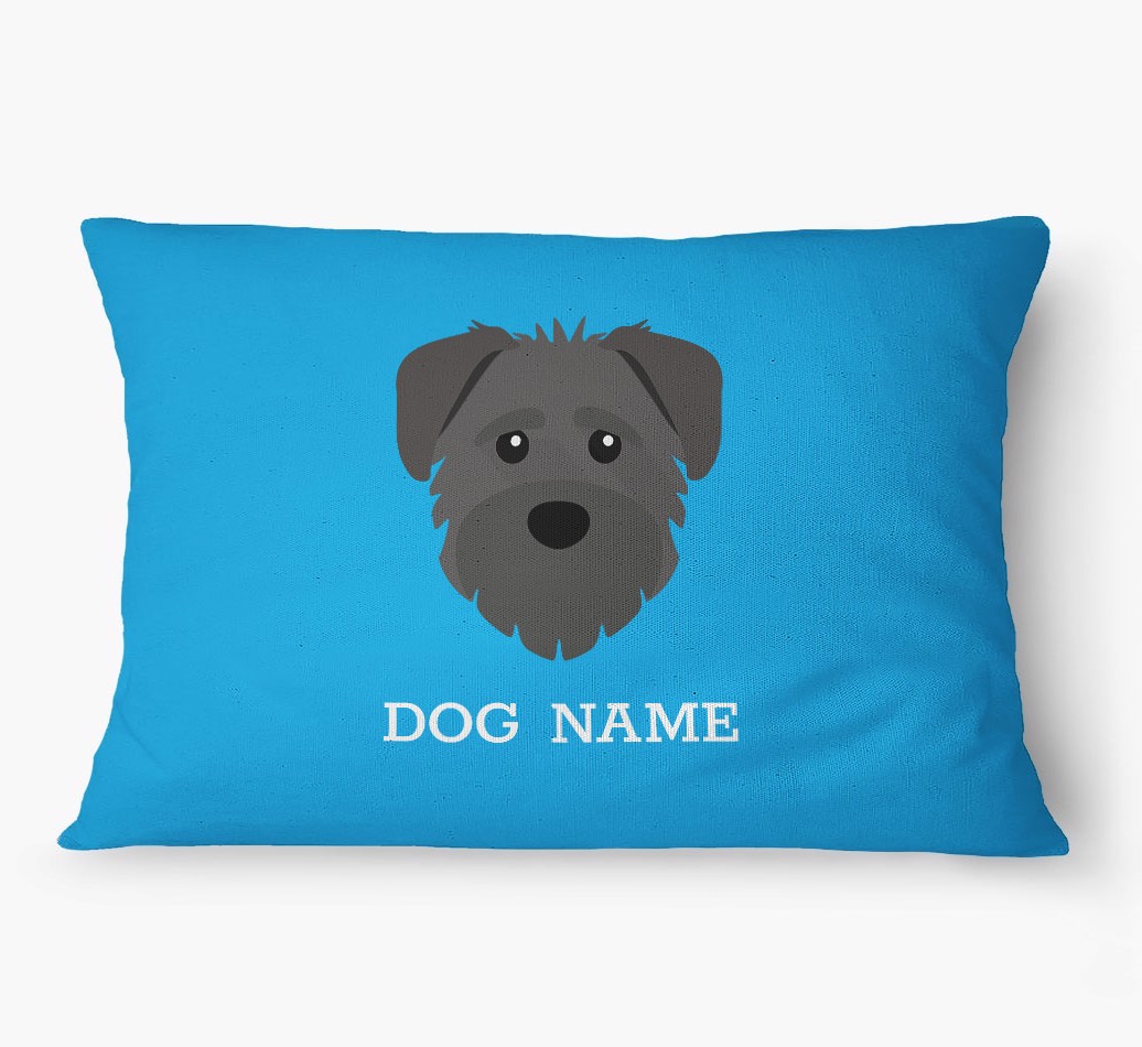 'Yappicon and Name' - Personalized {breedFullName} Dog Bed