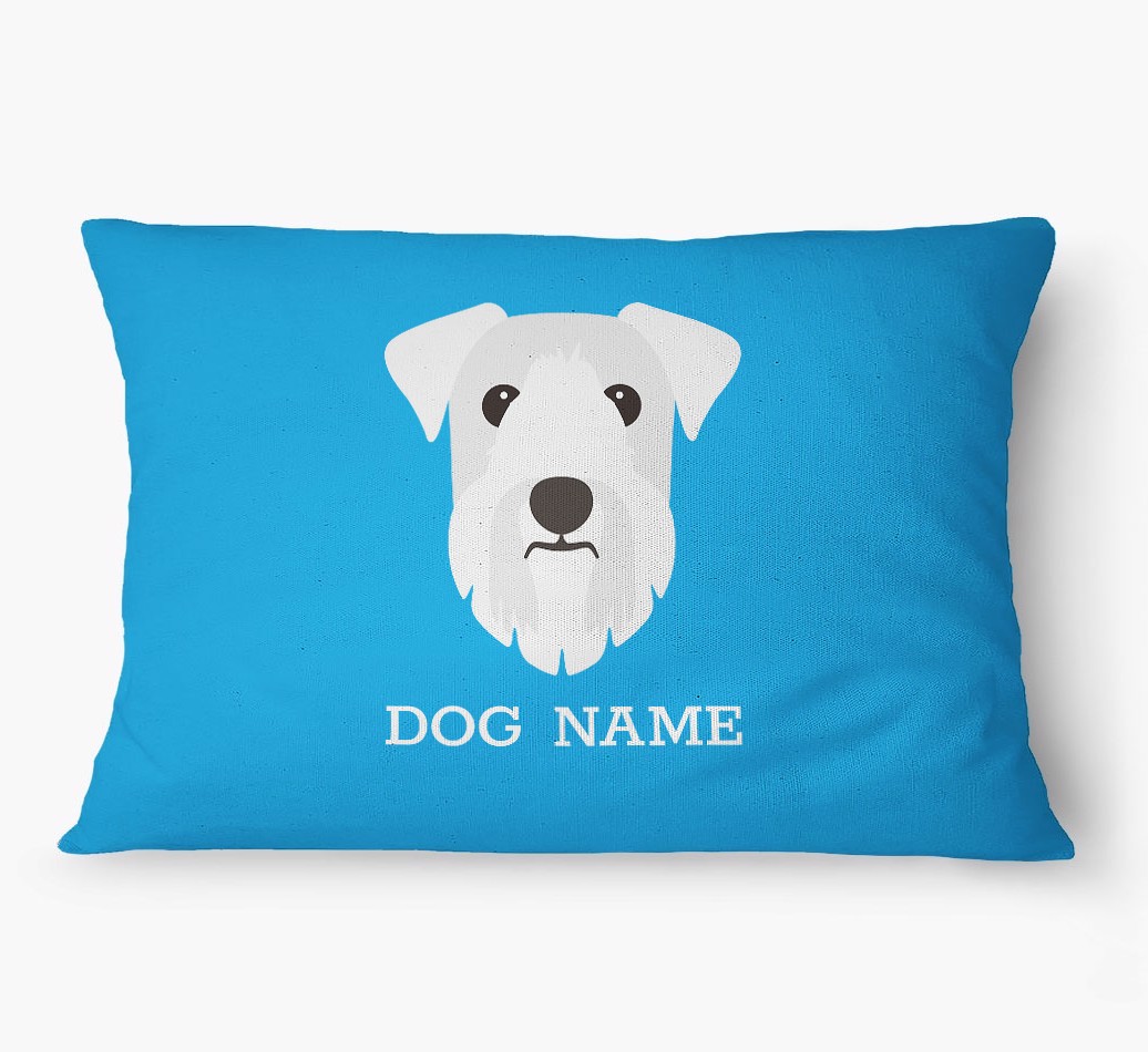 'Yappicon and Name' - Personalized {breedFullName} Dog Bed