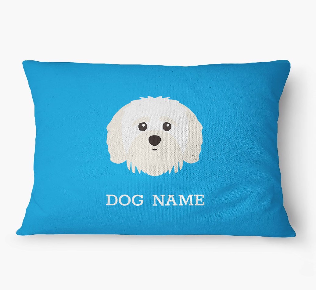 'Yappicon and Name' - Personalized {breedFullName} Dog Bed