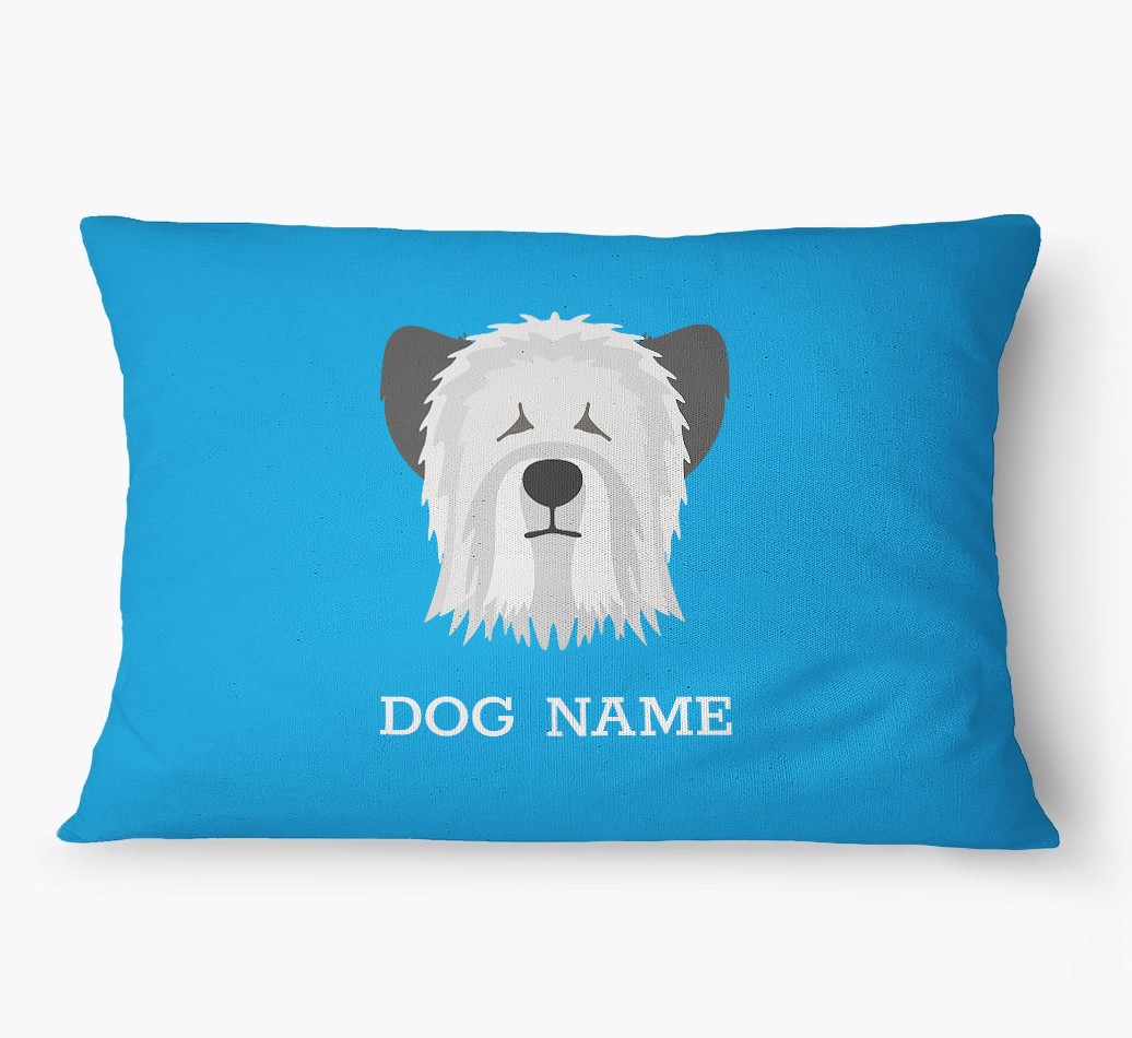 'Yappicon and Name' - Personalized {breedFullName} Dog Bed