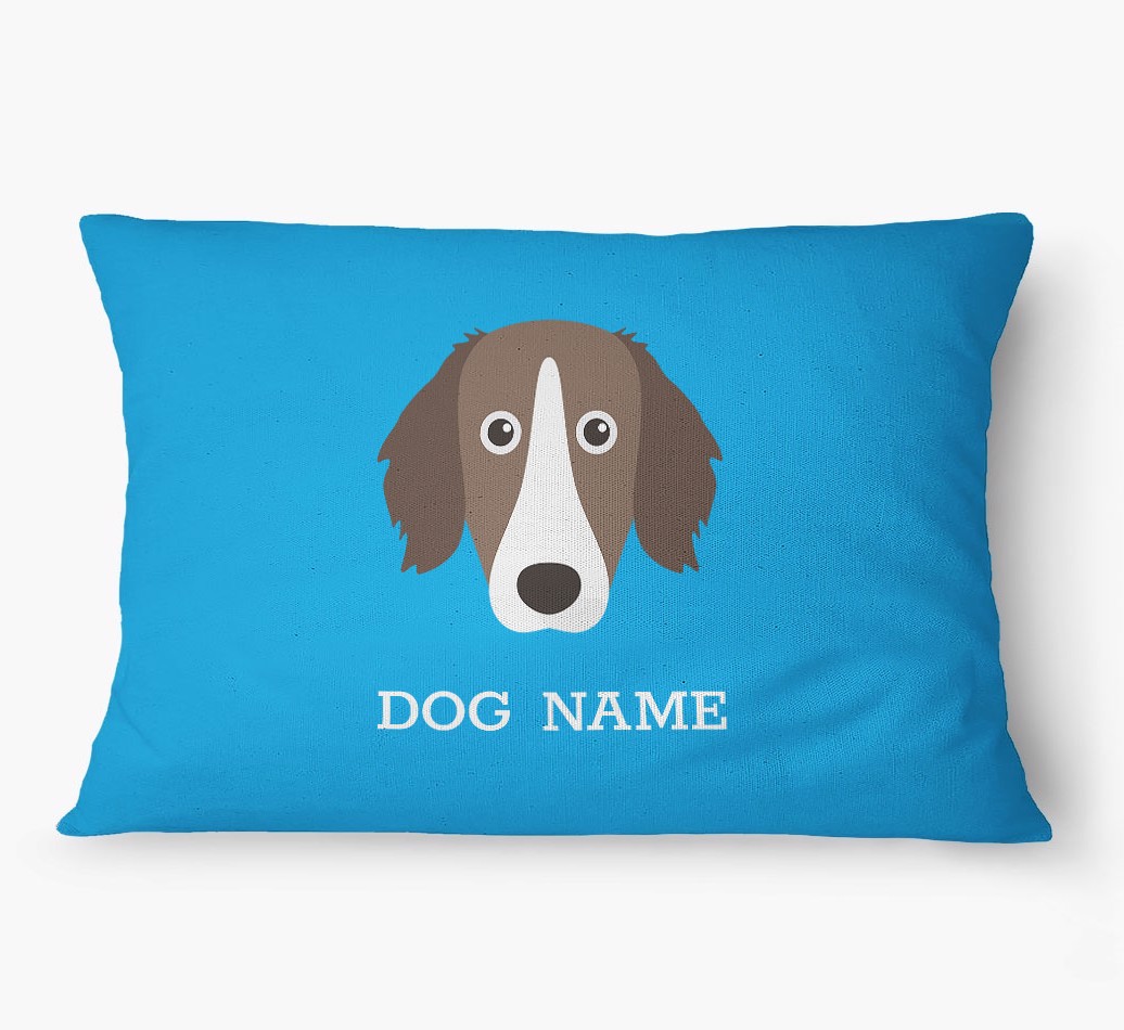 'Yappicon and Name' - Personalized {breedFullName} Dog Bed