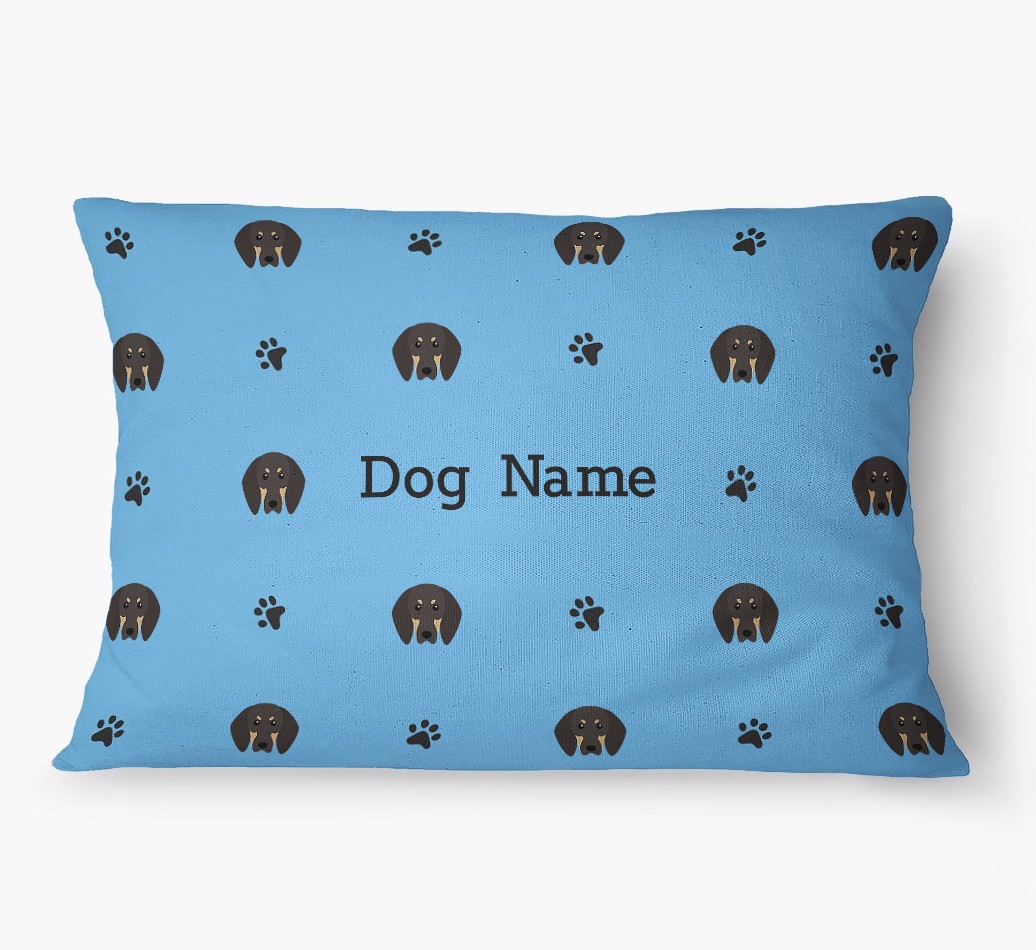 'Paw Print Pattern' - Personalized {breedFullName} Dog Bed