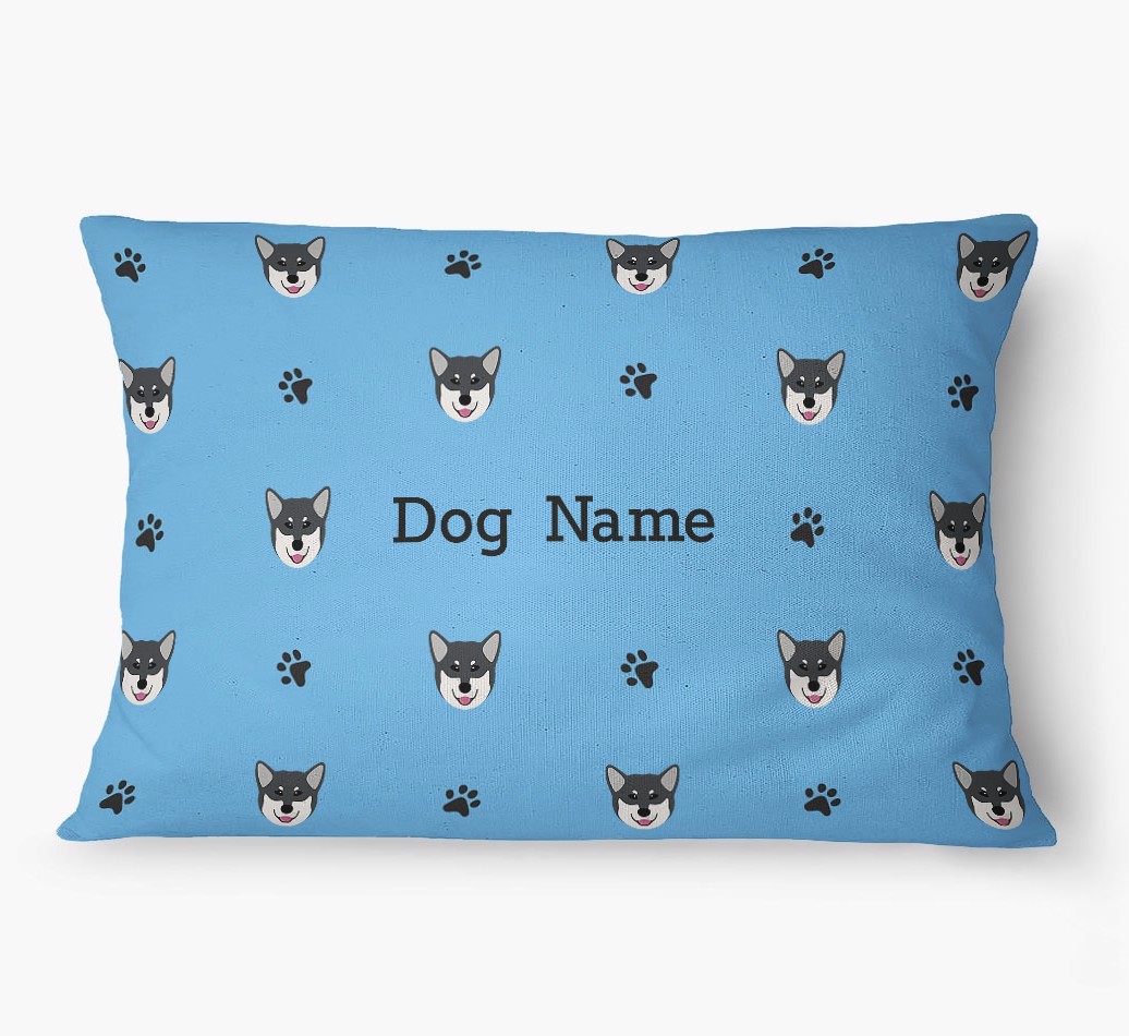 'Paw Print Pattern' - Personalized {breedFullName} Dog Bed