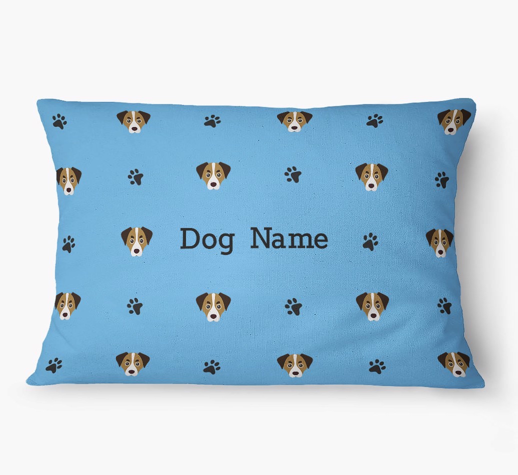 'Paw Print Pattern' - Personalized {breedFullName} Dog Bed