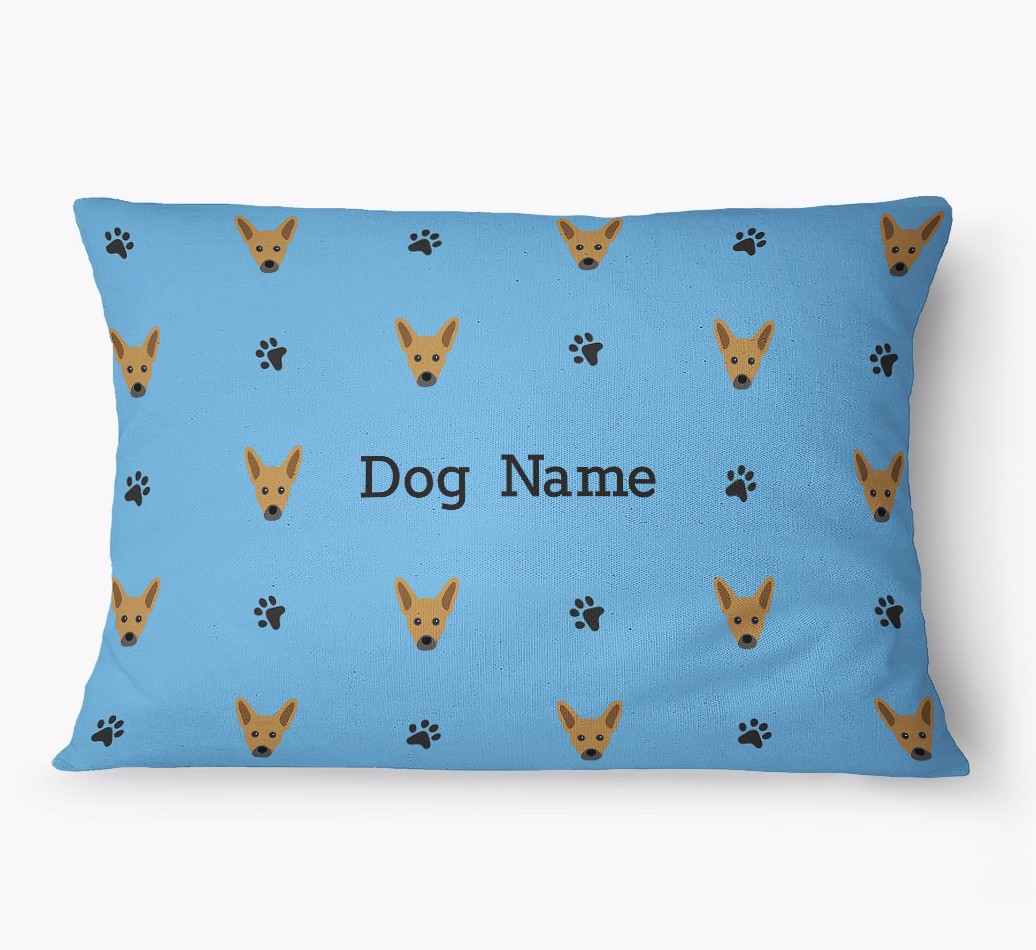 'Paw Print Pattern' - Personalised {breedFullName} Dog Bed