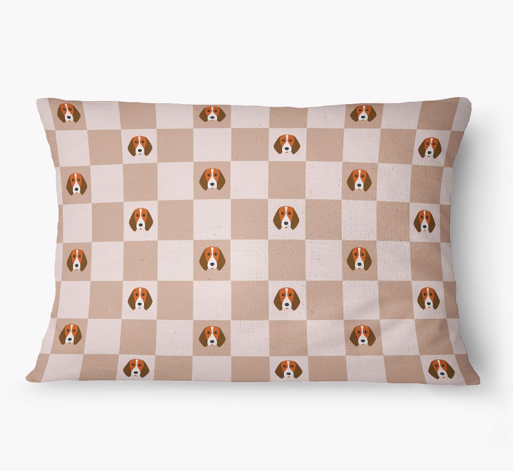 'Checkered Pattern' - Personalized {breedFullName} Dog Bed