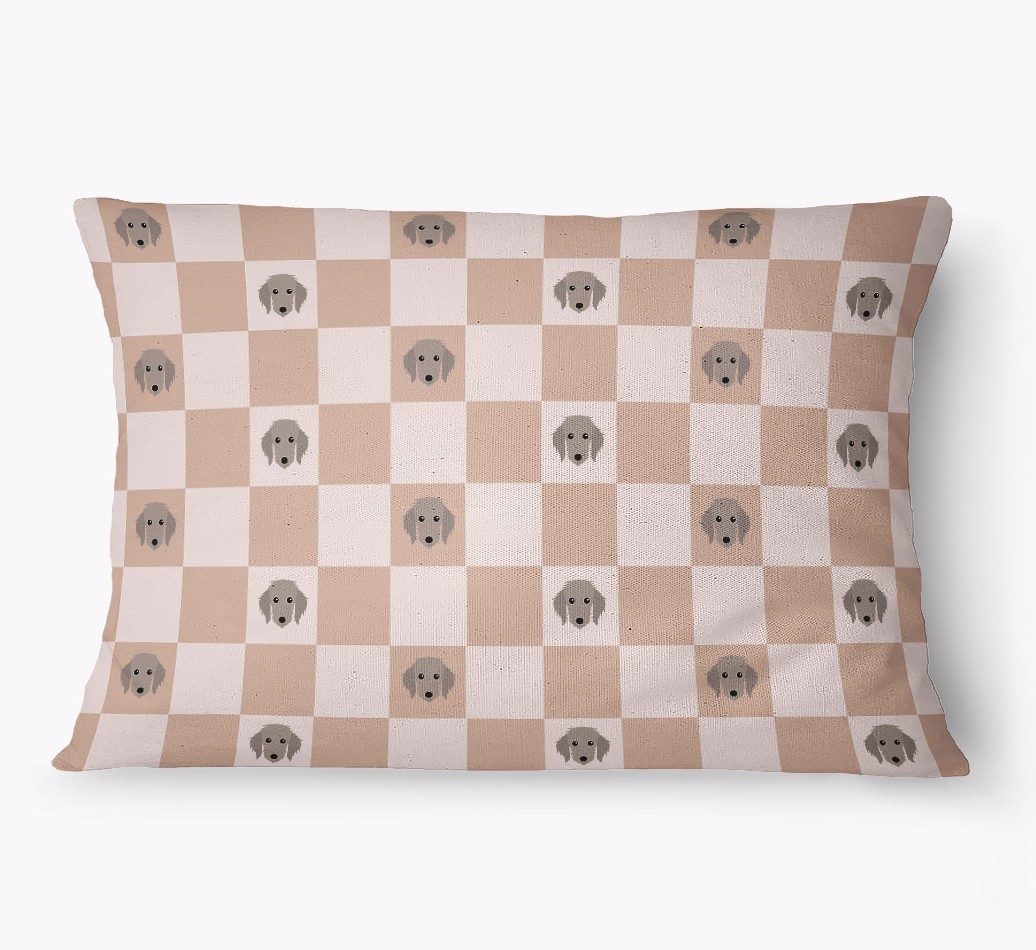 'Checkered Pattern' - Personalized {breedFullName} Dog Bed