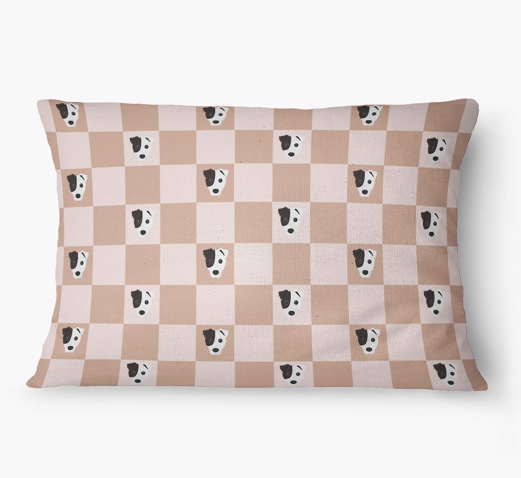 'Checkered Pattern' - Personalized {breedFullName} Dog Bed
