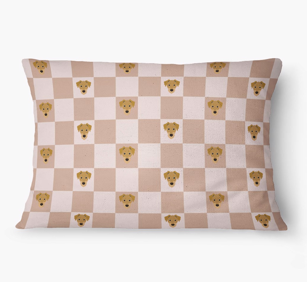 'Checkered Pattern' - Personalized {breedFullName} Dog Bed
