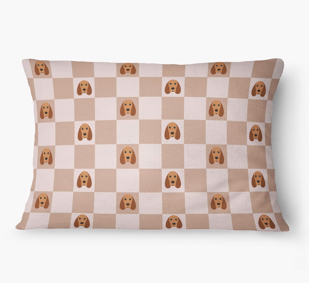 'Checkered Pattern' - Personalized {breedFullName} Dog Bed