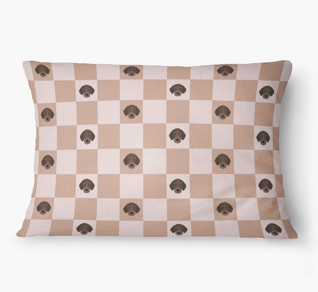 'Checkered Pattern' - Personalized {breedFullName} Dog Bed